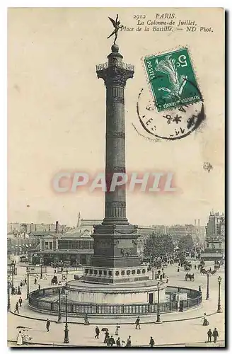 Ansichtskarte AK Paris La Colonne de Jullet Place de la Bastille