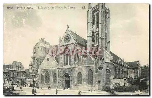 Cartes postales Paris L'Eglise Saint Nicolas des Champs