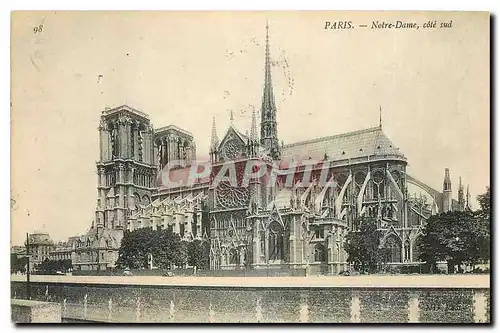 Ansichtskarte AK Paris Notre Dame cote sud