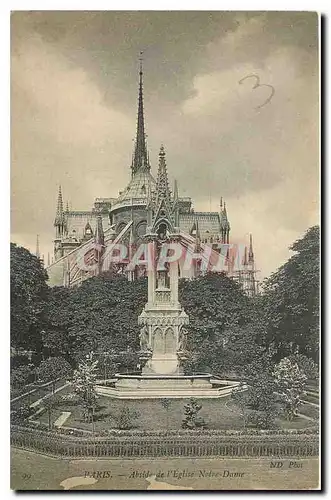 Ansichtskarte AK Paris Abside d l'Eglise Notre Dame