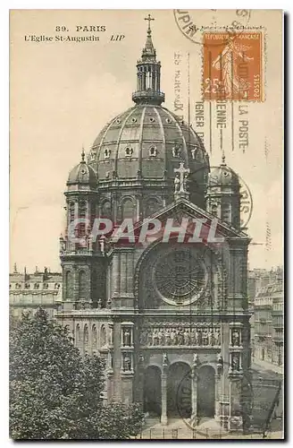 Cartes postales Paris l'Eglise St Augustin