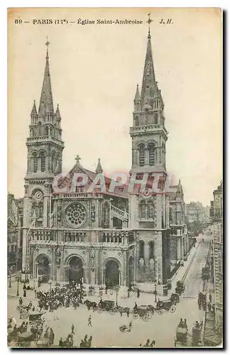 Cartes postales Paris Eglise Saint Ambroise