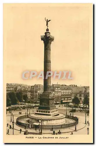 Cartes postales Paris La Colonne de Jullet