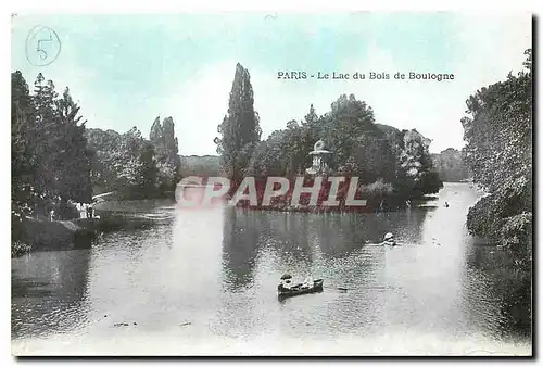 Cartes postales Paris Le Lac du Bois de Boulogne