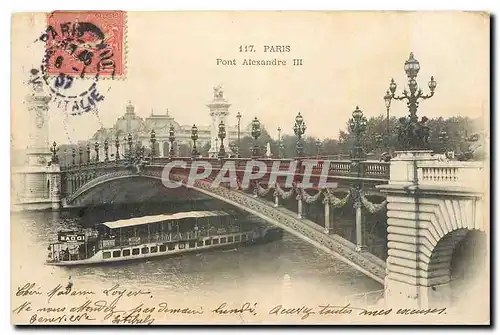 Cartes postales Paris Pont Alexandre III