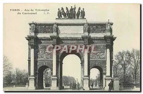 Cartes postales Paris Arc de Triomphe du Carrousel