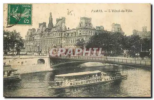 Cartes postales Paris l'Hotel de Ville