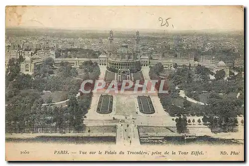 Ansichtskarte AK Paris Vue sur le Palais du Trocadero prise de la Tour Eiffel