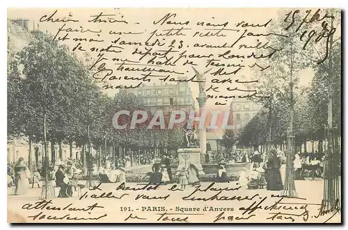 Cartes postales Paris Square d'Anvers