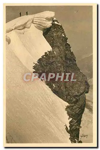 Ansichtskarte AK La Douce France Massif du Mont Blanc Les Grandes Jorasses Pointe Walker