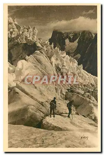 Ansichtskarte AK La Douce France Massif du Mont Blanc Glacier du Geant Cascade de Seracs d'environs