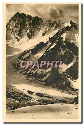 Ansichtskarte AK La Douce France Massif du Mont Blanc Mont Dolent Les Grandes Jorasses et le Col des Jorasses