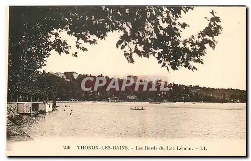 Cartes postales Thonon les Bains Les Bords du Lac Leman