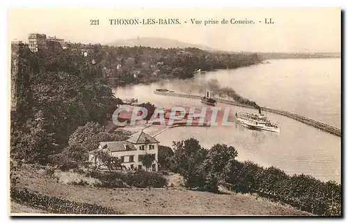 Cartes postales Thonon les Bains Vue prise de Coneise