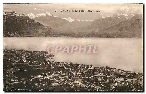 Cartes postales Vevey et Le Haut Lac