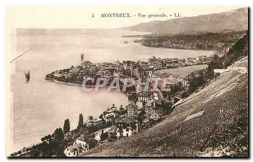 Cartes postales Montreux Vue generale