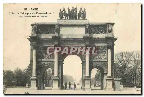 Cartes postales Paris l'Arc de Triomphe du Carrousel