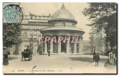 Cartes postales Paris La Ratonde du Parc Monceau