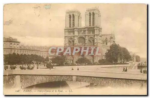 Ansichtskarte AK Paris Notre Dame et le Pont