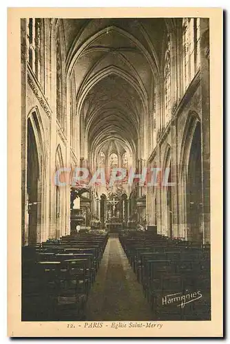 Cartes postales Paris Eglise Saint Merry