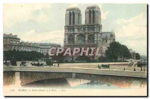 Cartes postales Paris Notre Dame et le Pont