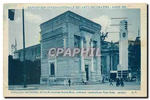 Cartes postales Exposition Internationale des Arts Pavillon National d'Italie Paris Expostion internationale des