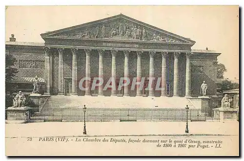 Ansichtskarte AK Paris La Chambre des Deputes facade donnant sur le quai d'Orsay