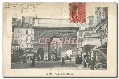 Cartes postales Sous les Ponts de Paris Porte Saint Martin