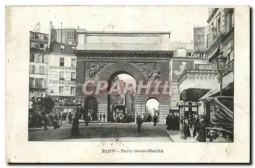 Cartes postales Paris Porte Saint Martin