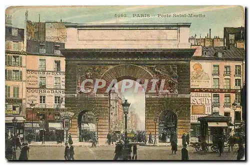 Cartes postales Paris Porte Saint Martin