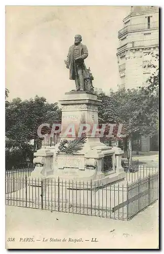 Cartes postales Paris La Statue de Raspail