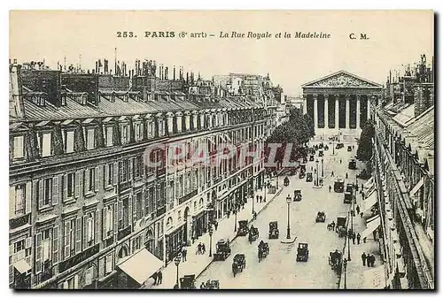 Ansichtskarte AK Paris La Rue Royale et la Madeleine