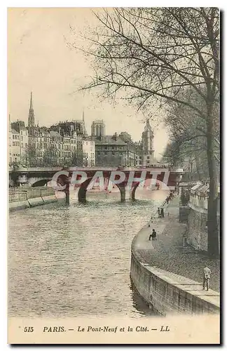 Ansichtskarte AK Paris Le Pont Neuf et la Cite