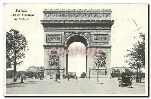 Cartes postales Paris Arc de Triomphe de l'Etoile