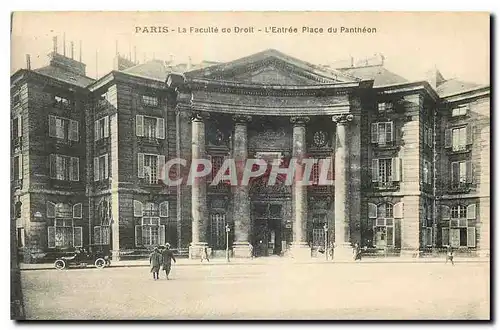 Cartes postales Paris La Faculte de Droit l'Entree Place du Pantheon