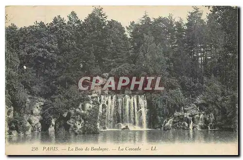 Ansichtskarte AK Paris Le Bois de Boulogne La Cascade