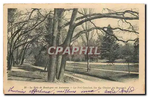 Ansichtskarte AK Le Bois de Boulogne en Automne Le Pre Catelan Ile du Chalet de Bengali