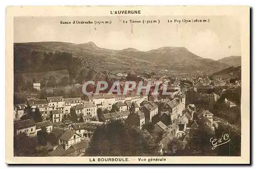 Cartes postales l'Auvergne La Bourboule Vue generale