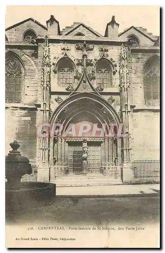 Cartes postales Carpentras Porte laterale de St Sigirein dote Porte Juive