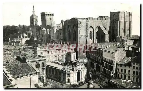 Ansichtskarte AK Avignon Palais des Papes Cote sud