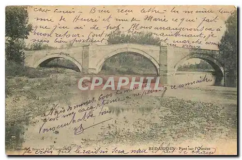 Cartes postales Bedarrides Pont sur l'Ouveze
