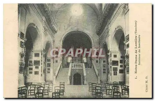 Cartes postales Notre Dame de Lumiere Vaucluse Interieur du Sanctuaire