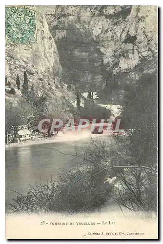 Ansichtskarte AK Fontaine de Vaucluse Le Lac