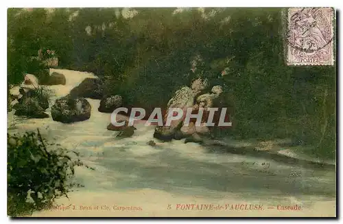 Cartes postales Fontaine de Vaucluse Cascade