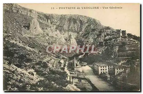 Cartes postales Fontaine de Vaucluse Vue Generale