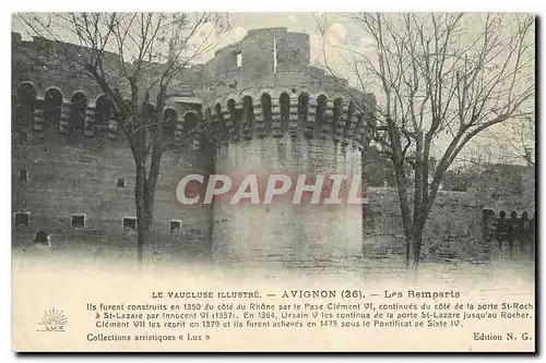 Cartes postales Le Vaucluse Illustree Avignon Les Remparts
