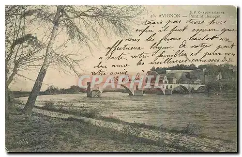 Cartes postales Avignon Pont St Benezet
