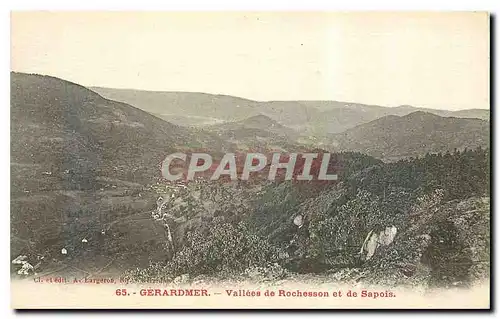 Cartes postales Gerardmer Vallee de Tochesson et de Sapois