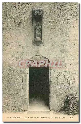 Cartes postales Domremy La Porte de la Maison de Jeanne d'Arc