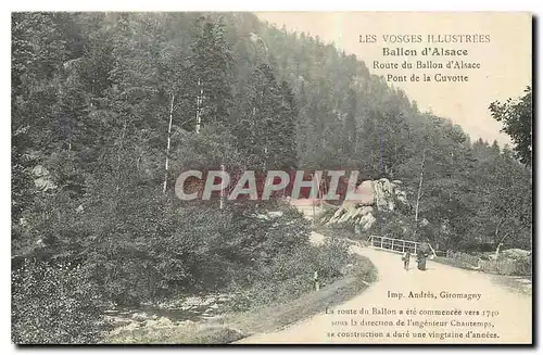 Cartes postales Les Vosges Illustrees Ballon d'Alsace Route d'Alsace Pont de la Cuvotte